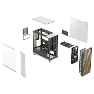 PC- Case Fractal Design North Charcoal White TG - Figura 2
