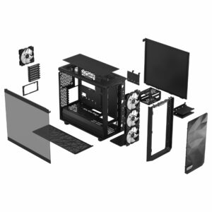 PC- Case Fractal Meshify 2 Lite RGB TG Tint - schwarz - Figura 3
